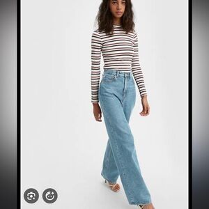 Levi’s Vintage High Loose Wide Leg Jeans Light Wash Size 28